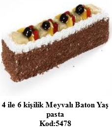 4 ile 6 kiilik Meyval Baton Ya pasta